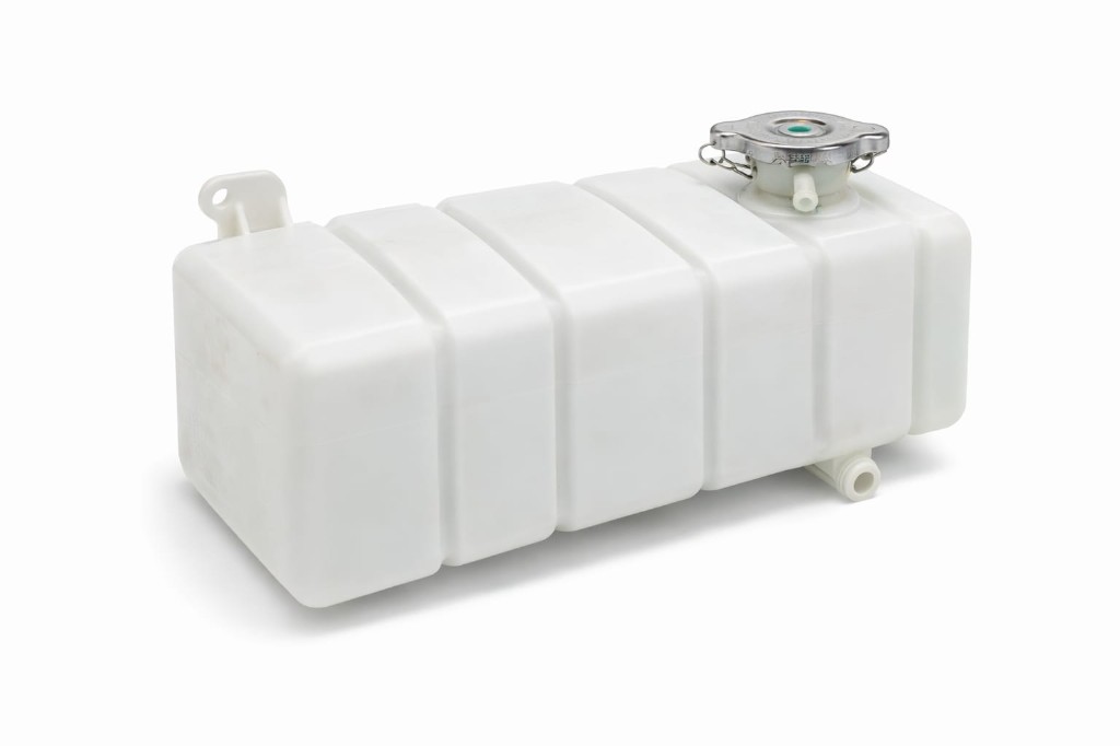 Translucent plastic reservoir tank